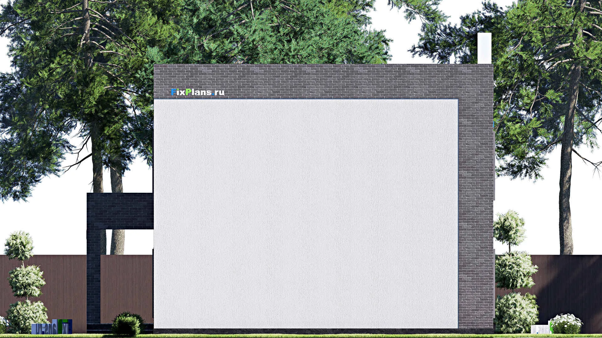 F-19691 - Проект двухэтажного дома 12 на 20, площадью 310 м² с баней, бассейном и 4 спальнями