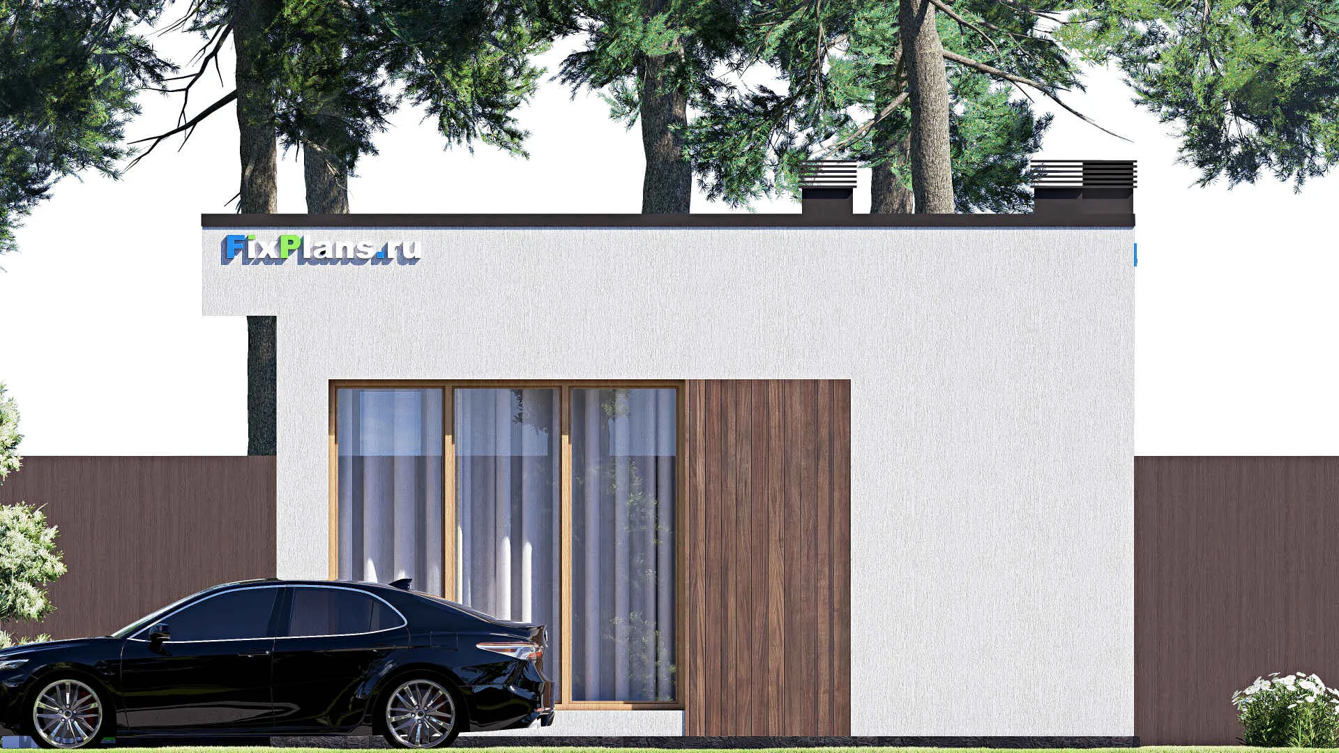 F-21491 - Проект бани 8 на 13, площадью 70 м² с комнатой отдыха и санузлом